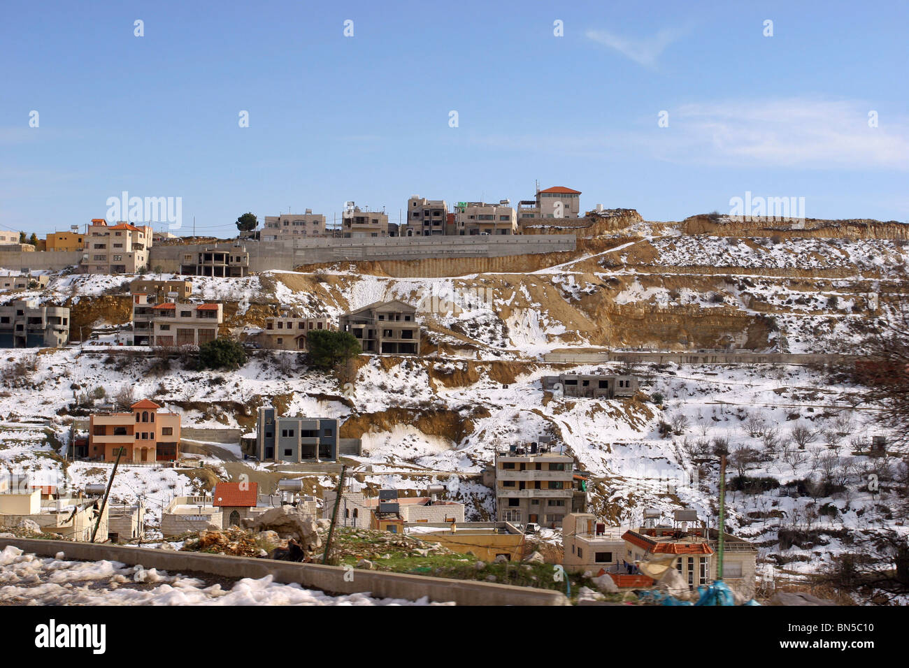 Israël, Hauteurs du Golan, le village druze de Majdal Shams. Banque D'Images