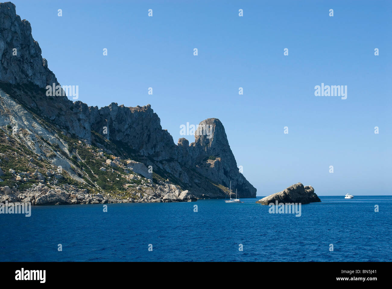 Es Vedra, Ibiza, Baléares, Espagne Banque D'Images