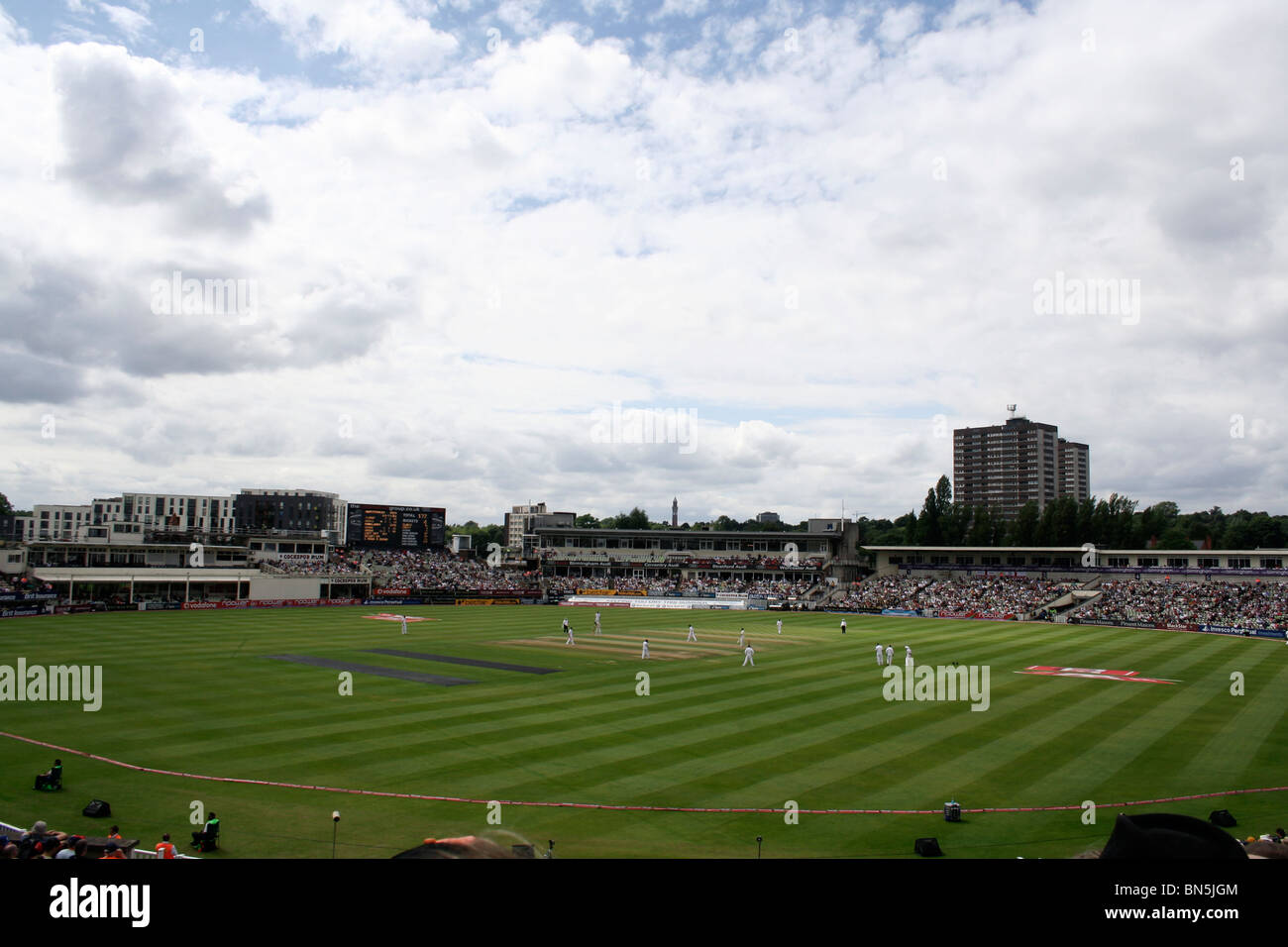L'équipe de cricket en Angleterre à Birmingham edgbaston cricket ground Banque D'Images