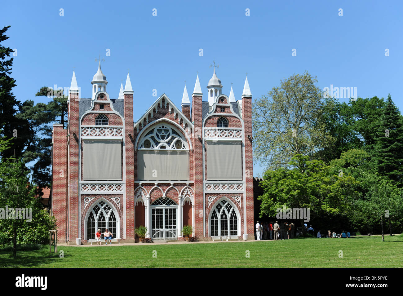 La maison gothique Worlitz park Allemagne Deutschland Europe Banque D'Images