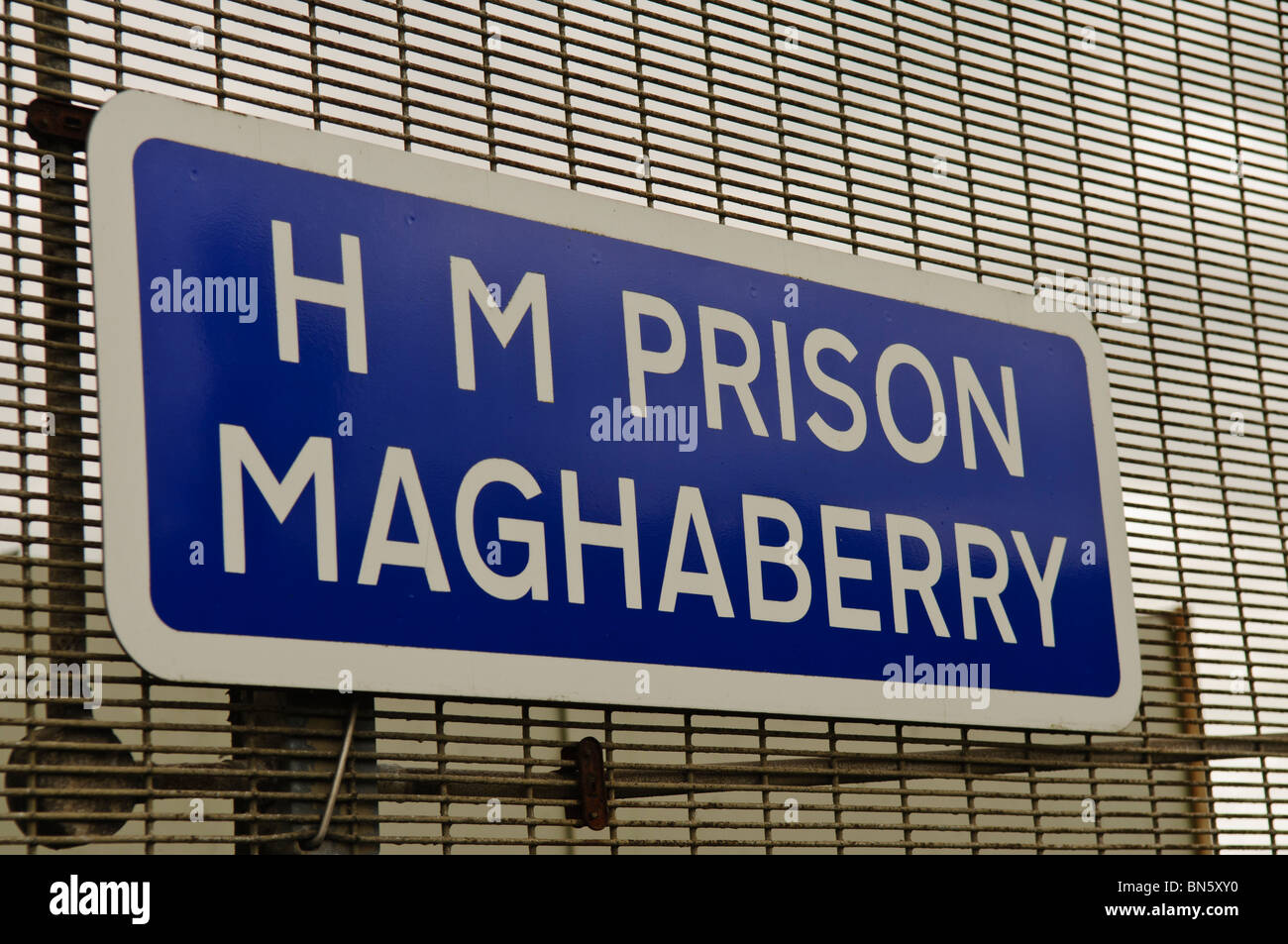 Inscrivez-vous à la prison de Maghaberry HMP Banque D'Images