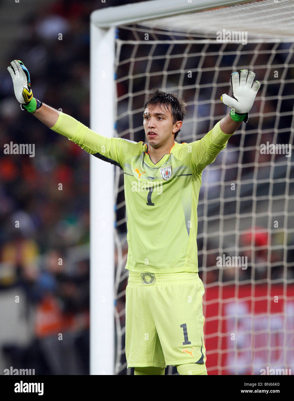 FERNANDO MUSLERA URUGUAY - GHANA AFRIQUE DU SUD JOHANNESBURG SOCCER CITY 02 Juillet 2010 Banque D'Images