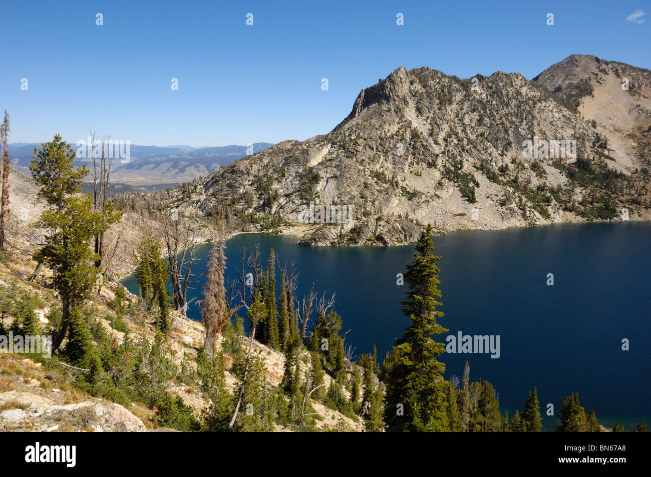 Lac en dents de scie, montagnes, désert en dents de scie / National Recreation Area, Rocky Mountains, Colorado, USA Banque D'Images