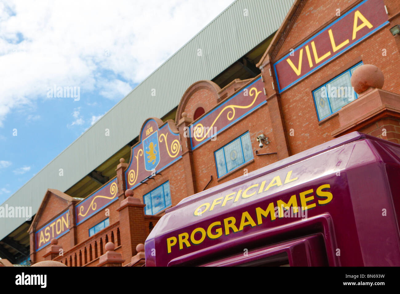 Aston Villa Football Club, Birmingham Banque D'Images