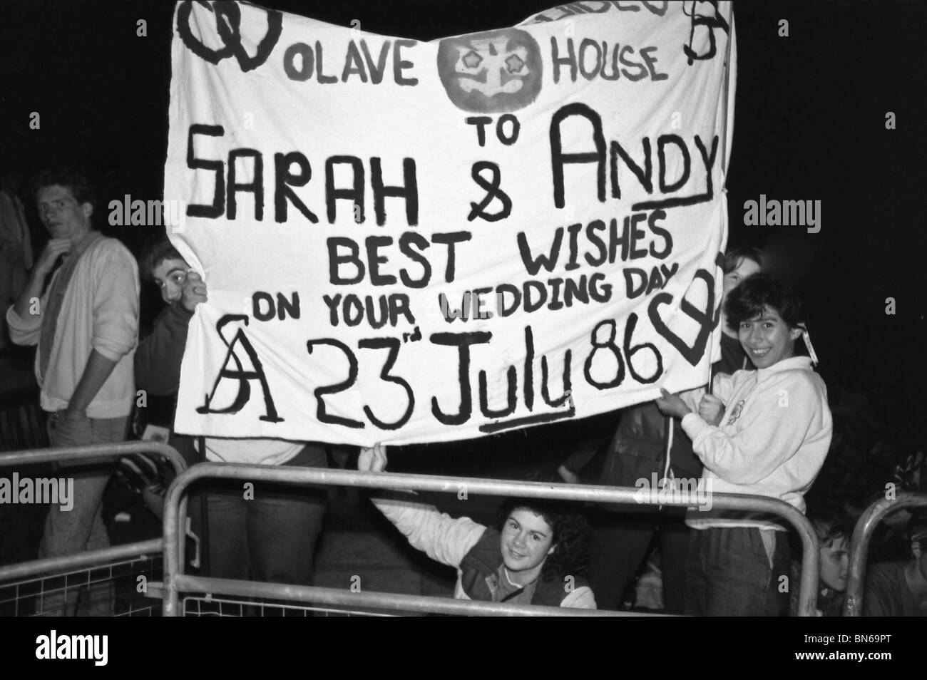 Londres à la veille du mariage royal entre le Prince Andrew et Sarah Ferguson, Juillet 1986 Banque D'Images