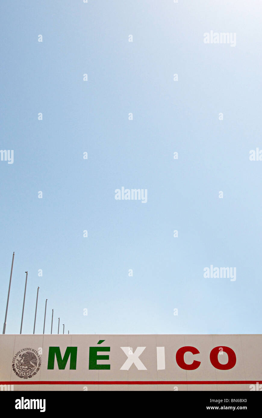 Frontière mexicaine Banque D'Images