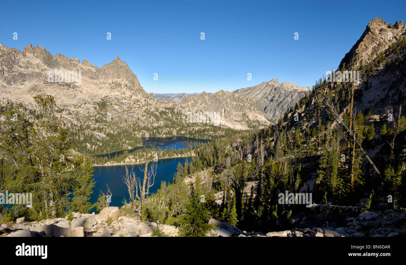 Lac Baron et Baron, Lac Supérieur Celebrations, California, USA Banque D'Images