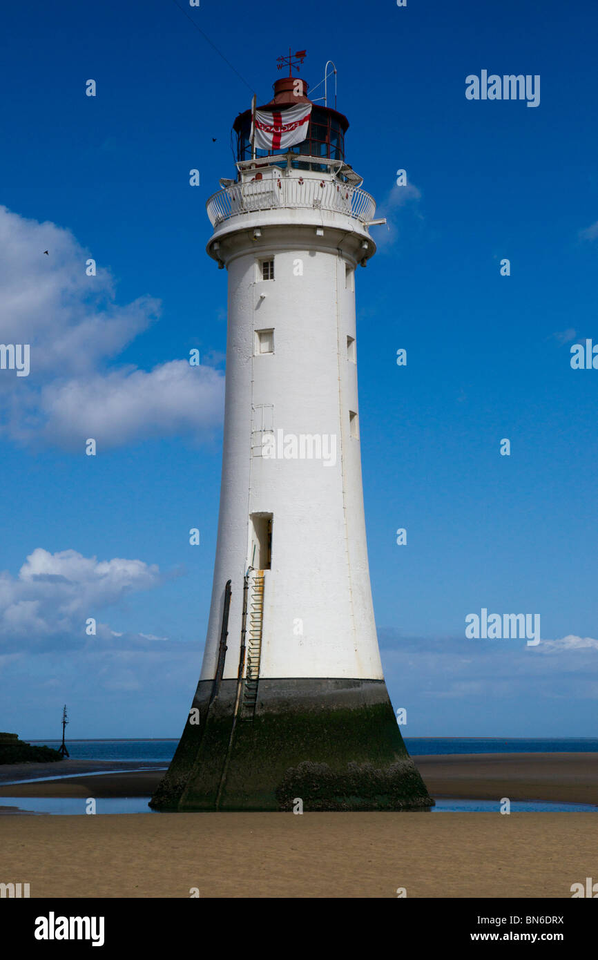 New Brighton, sur la côte de Wirral un populaire sea side resort à Wallasey depuis l'époque victorienne. Maintenant à la régénération (2010) Banque D'Images