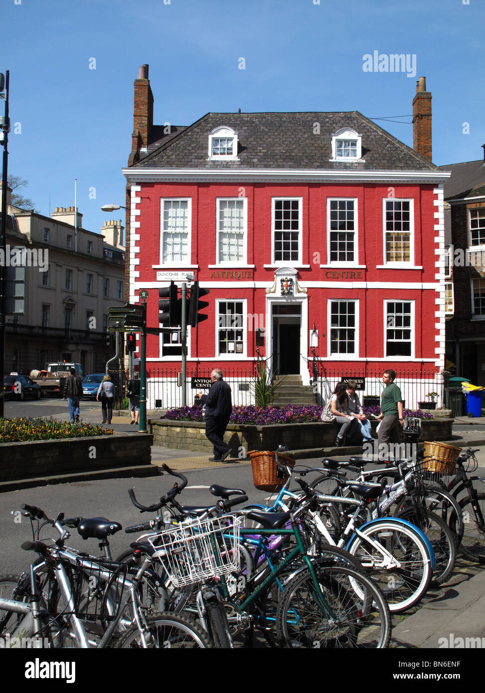 York est l'une des plus villes amies cyclistes en Angleterre Banque D'Images