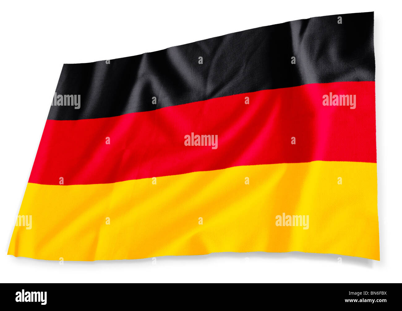 German flag 3D isolated on white Banque D'Images