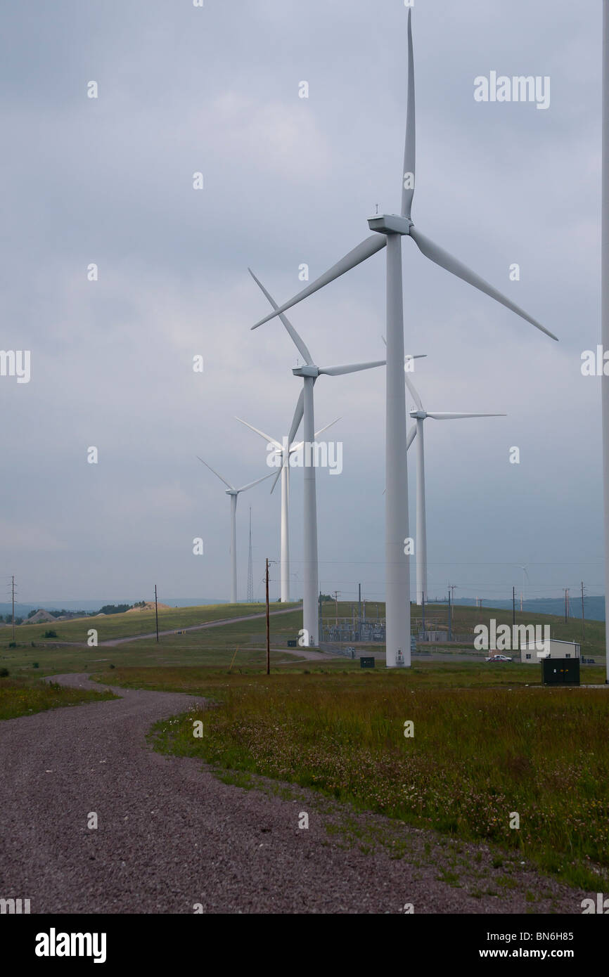 L'énergie éolienne une source d'énergie renouvelable. Banque D'Images L'énergie éolienne une source d'énergie renouvelable. Banque D'Images
