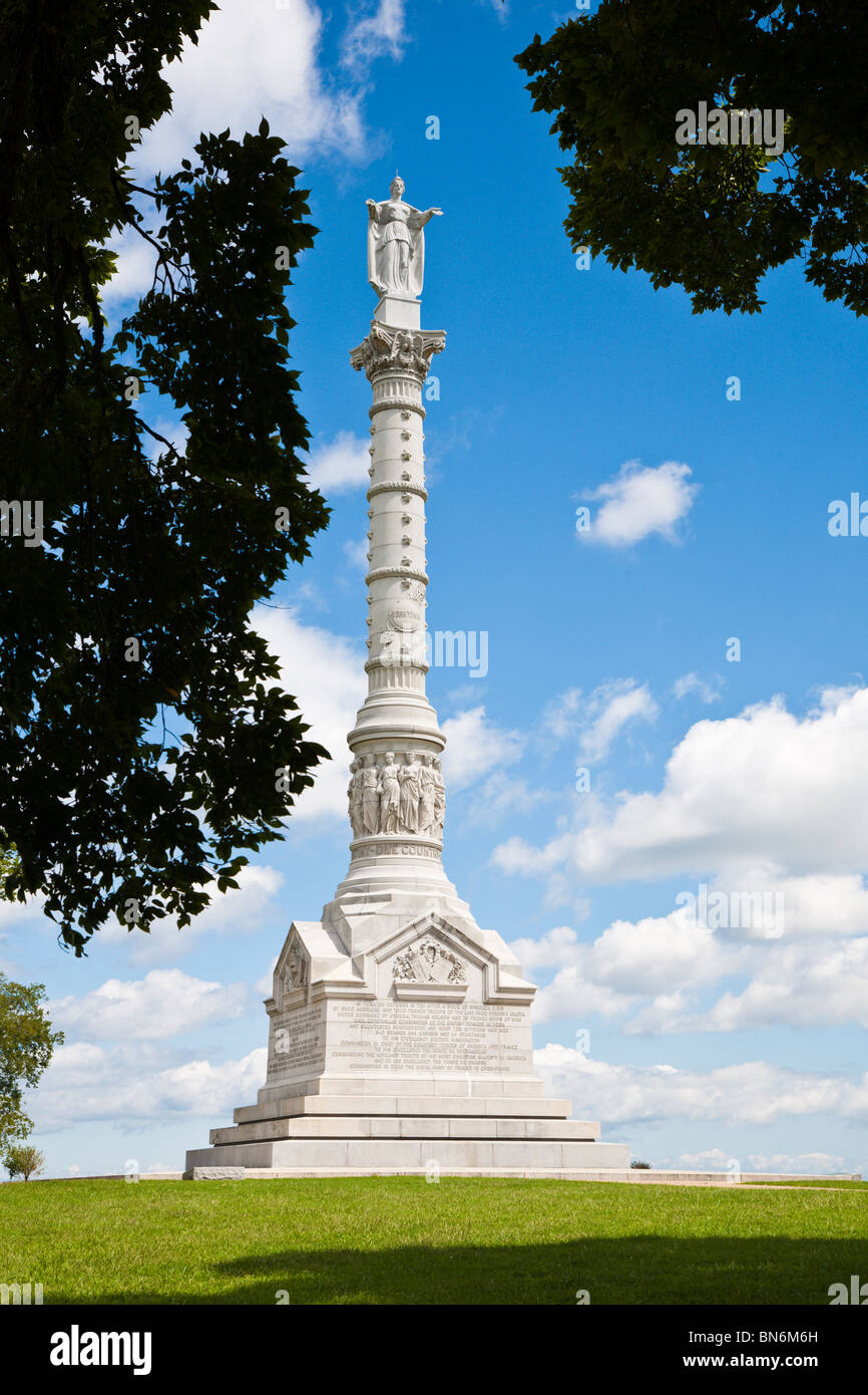 Yorktown, Virginia - Sep 2009 - Victory Monument Historique à Yorktown, en Virginie Banque D'Images