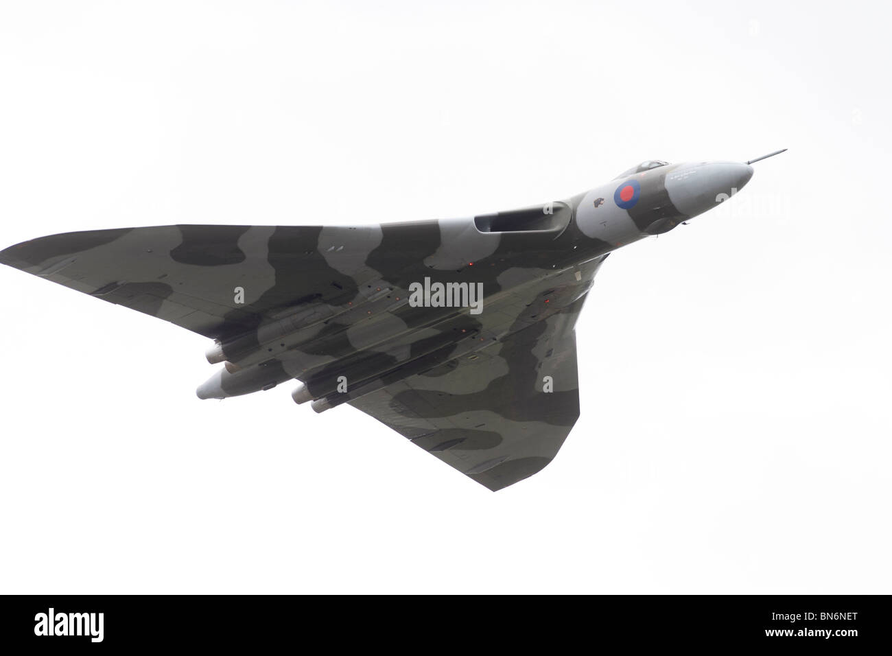 AVRO Vulcan RAF Waddington, Lincoln, International Airshow. Avro Vulcan XH558 (enregistrement des aéronefs civils G-VLCN) est le seul un Banque D'Images