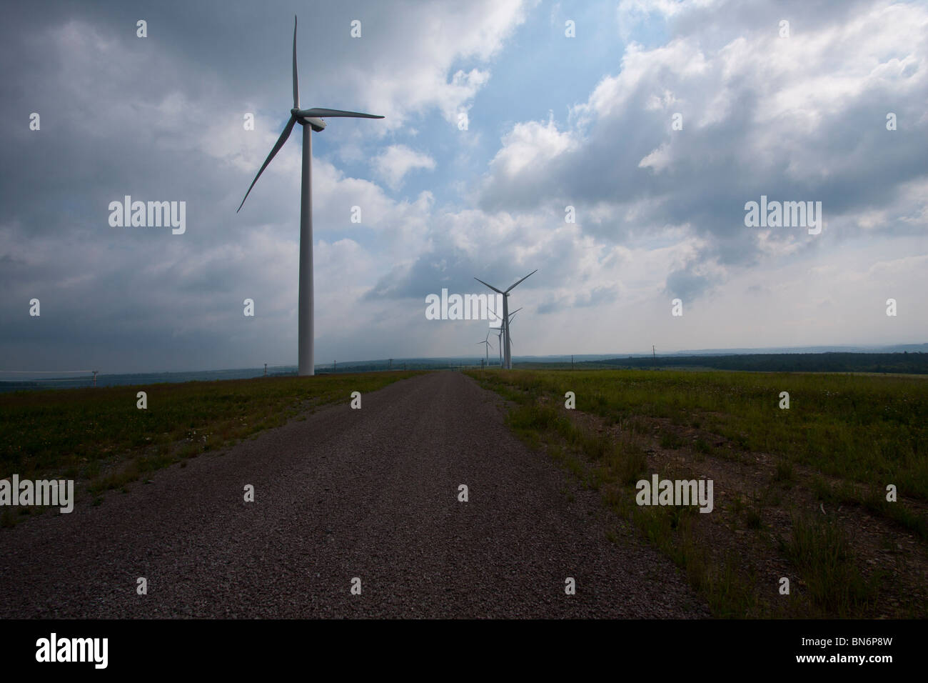 L'énergie éolienne une source d'énergie renouvelable. Banque D'Images L'énergie éolienne une source d'énergie renouvelable. Banque D'Images