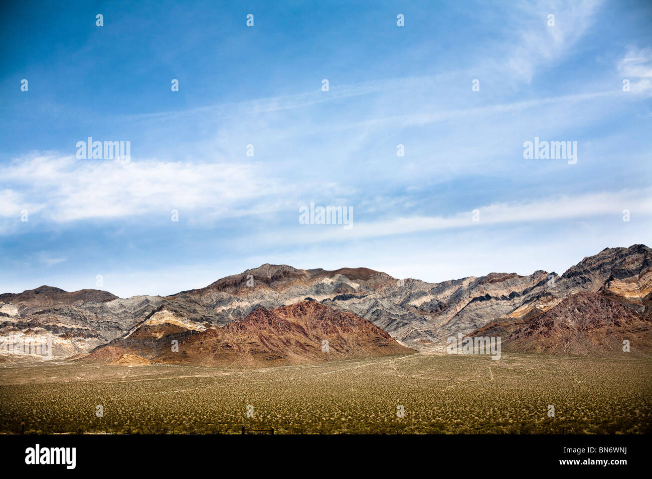 Montagnes du désert 30 min au nord-ouest de Las Vegas Banque D'Images