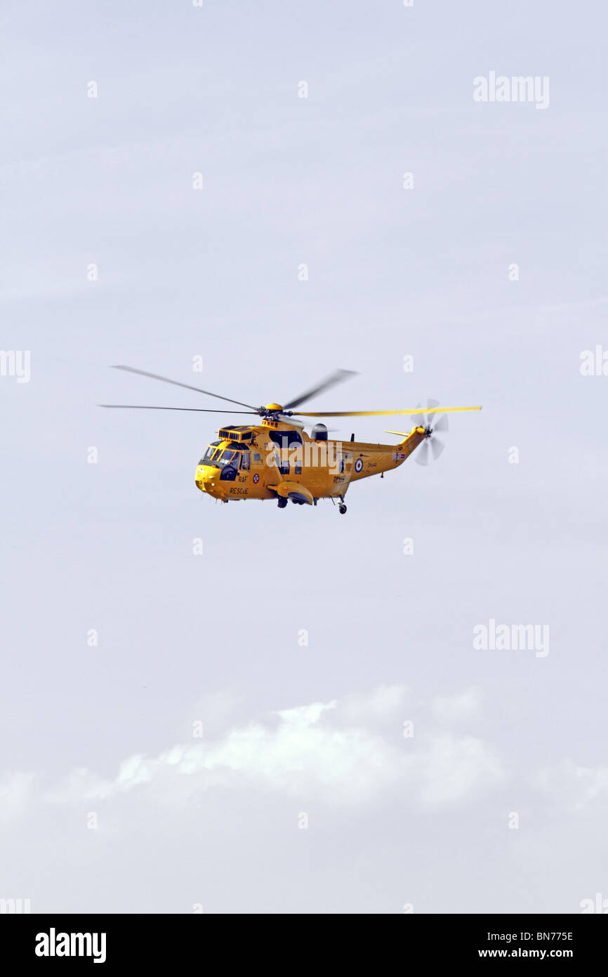 L'hélicoptère Sea King, de recherche et de sauvetage de la Royal Air Force Banque D'Images