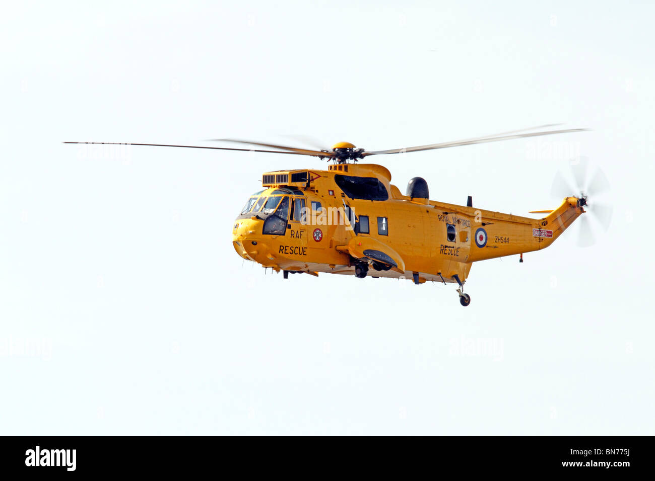 L'hélicoptère Sea King, de recherche et de sauvetage de la Royal Air Force Banque D'Images