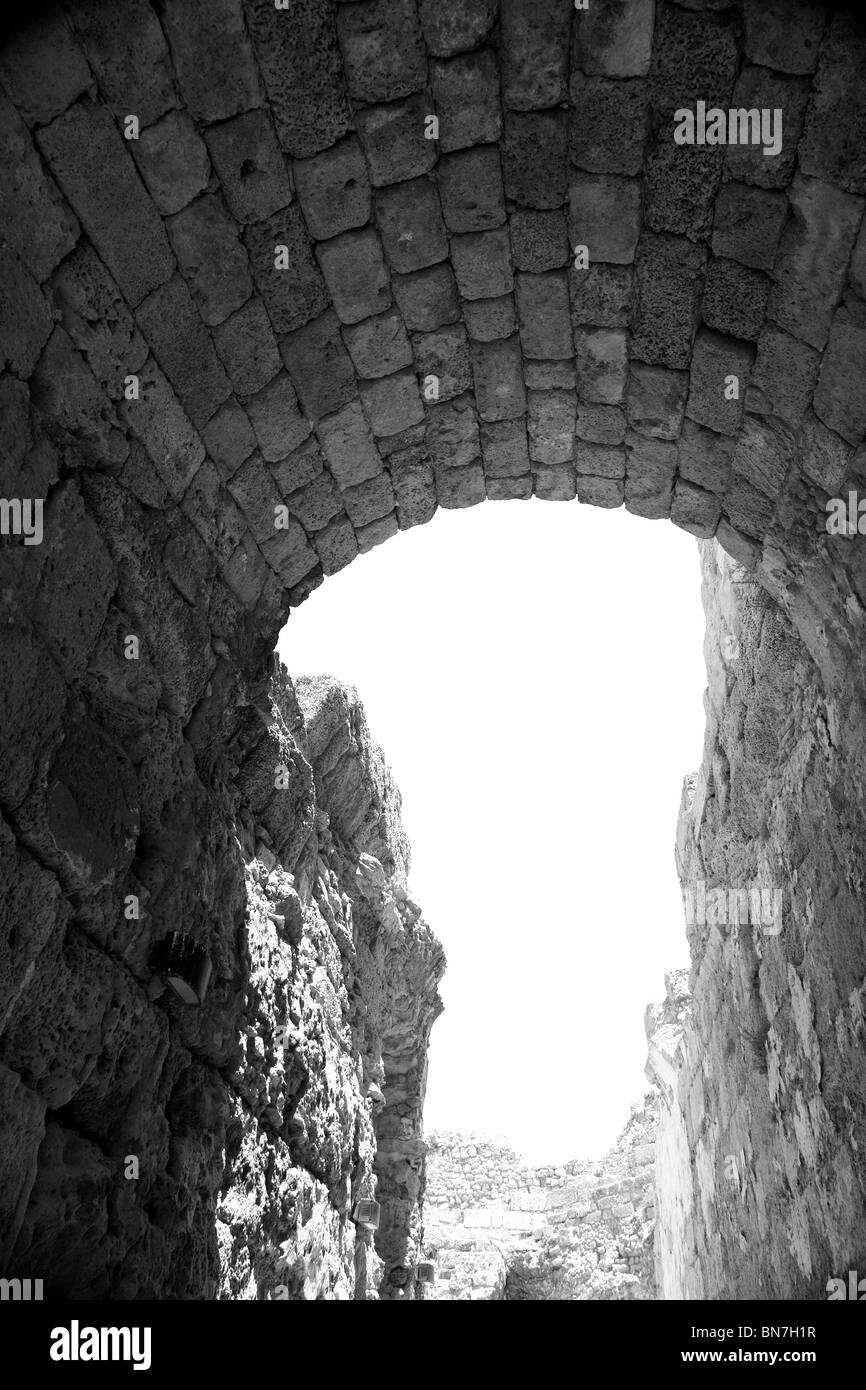 Le parc national de Césarée Stone Arch Banque D'Images