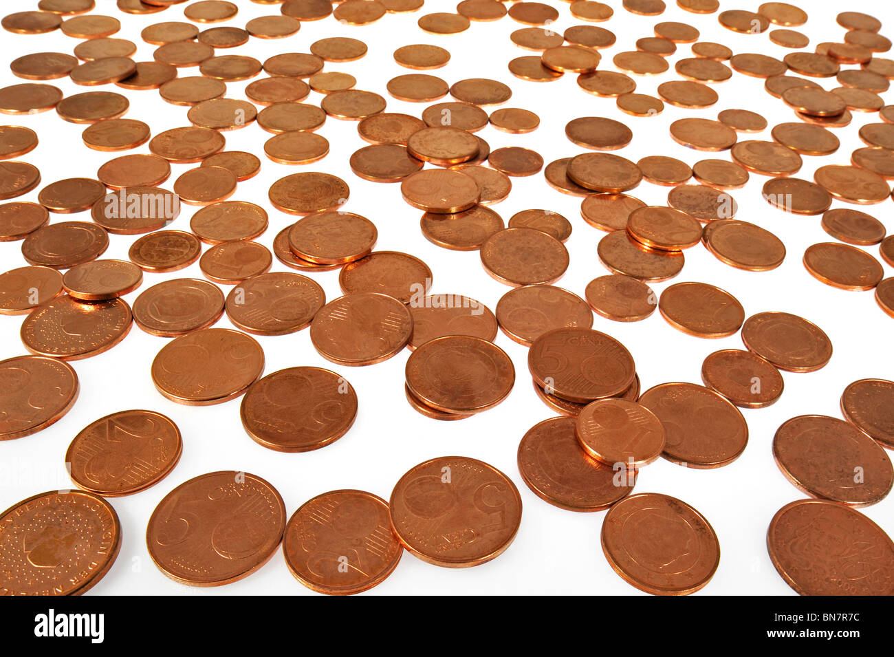 L'argent dans l'euro comme monnaie, Belgique Banque D'Images