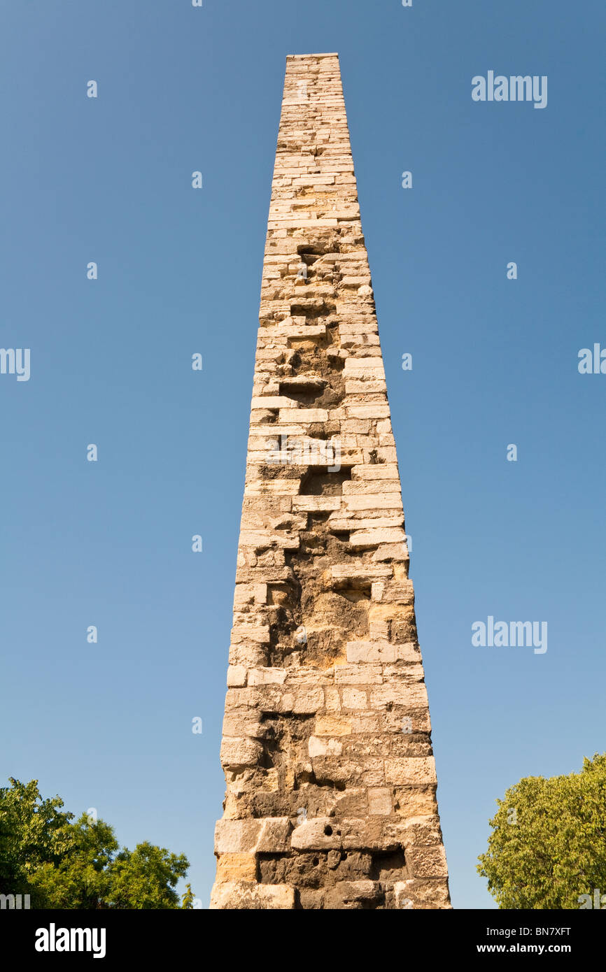 La colonne de Constantin dans l'Hippodrome, Istanbul, Turquie Banque D'Images