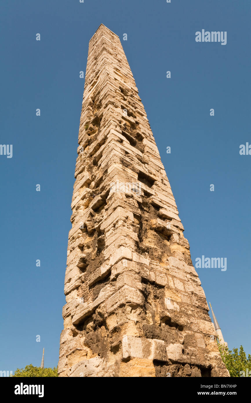La colonne de Constantin dans l'Hippodrome, Istanbul, Turquie Banque D'Images