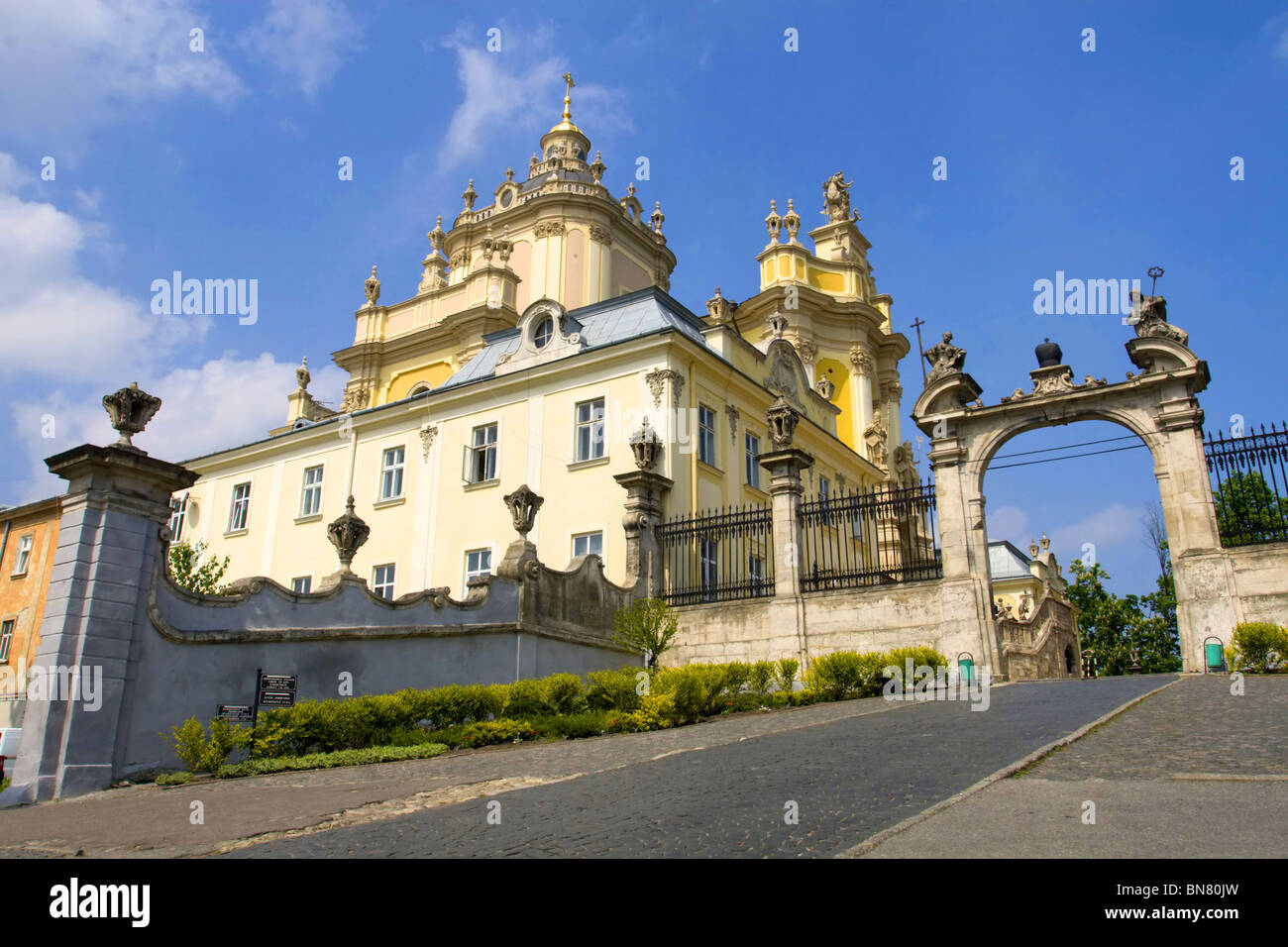 La Cathédrale Saint Georges de Lviv, Ukraine Banque D'Images