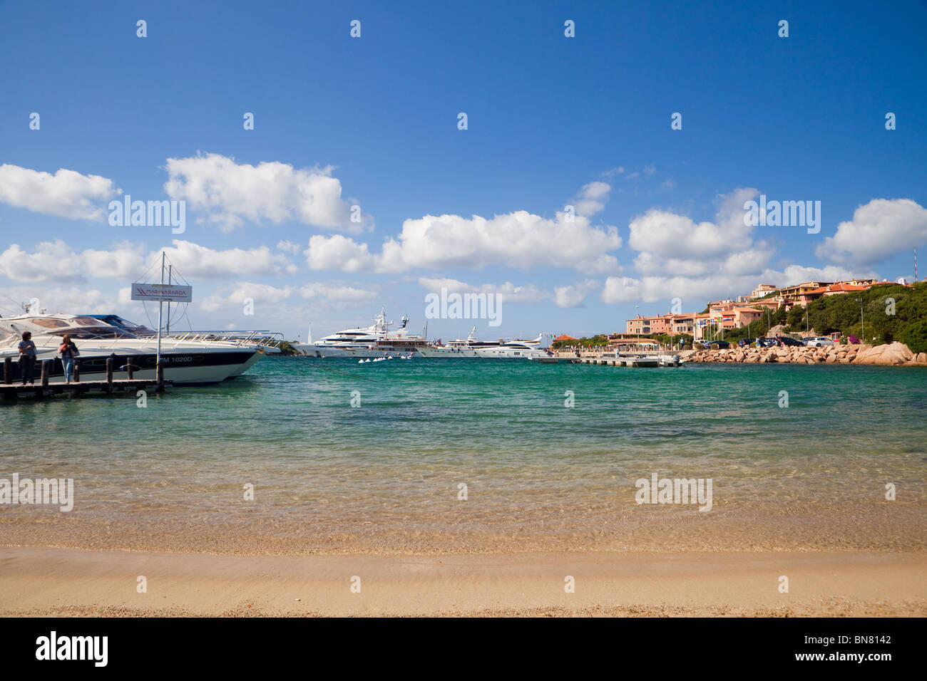 La Plage De Porto Cervo Sardaigne Banque Dimages Photo