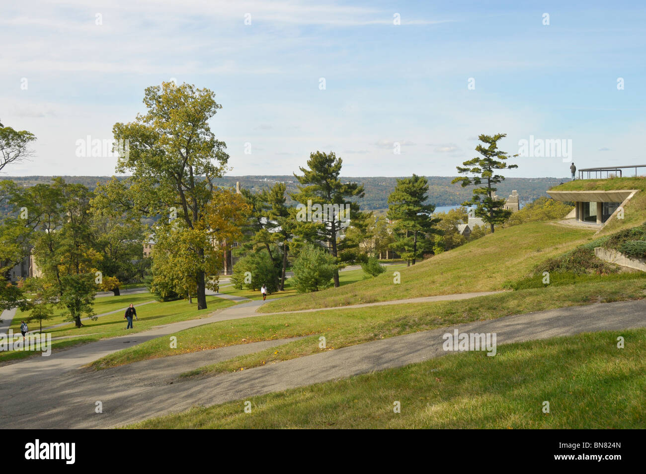 Campus de l'Université Cornell Pente Libe'Ithaca, New York Finger Lakes Region Banque D'Images Campus de l'Université Cornell Pente Libe'Ithaca, New York Finger Lakes Region Banque D'Images