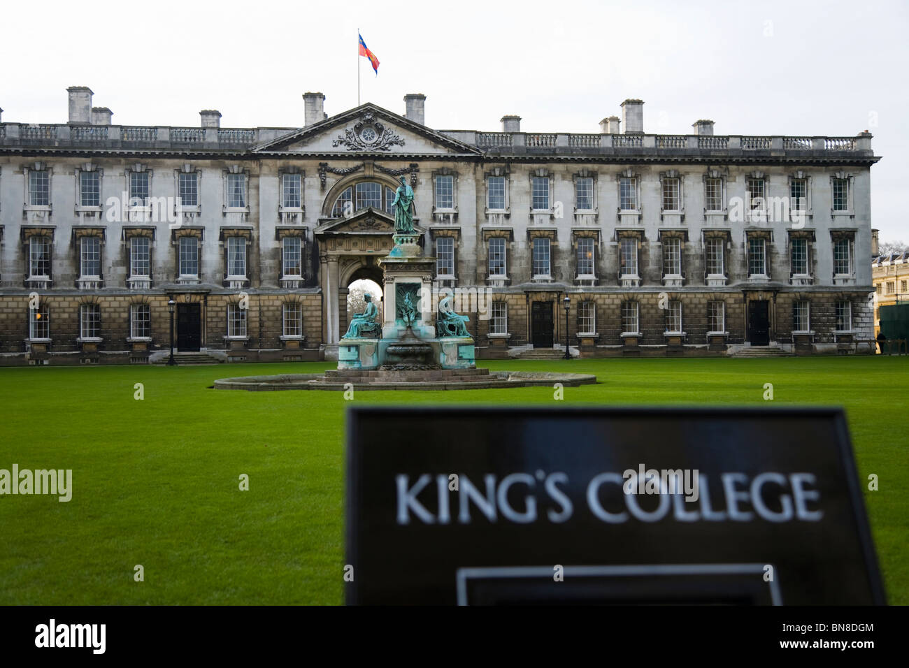 Le bâtiment Gibb's de Kings College, vu de l'intérieur de la Cour. King's College, Université de Cambridge. Cambridge. UK Banque D'Images
