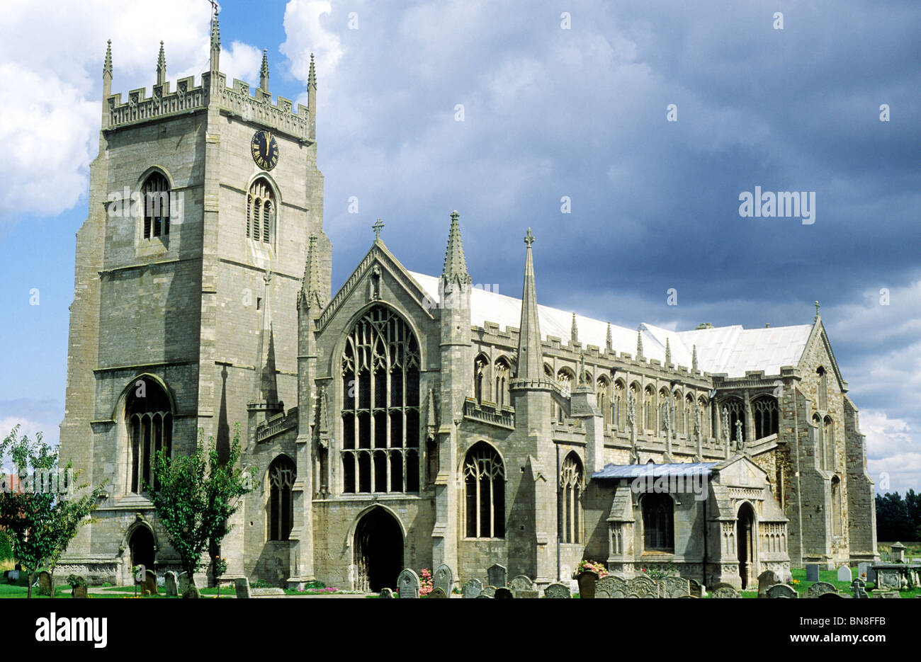 Terrington Saint Clement church, Norfolk England UK English églises médiévales tours tour Banque D'Images