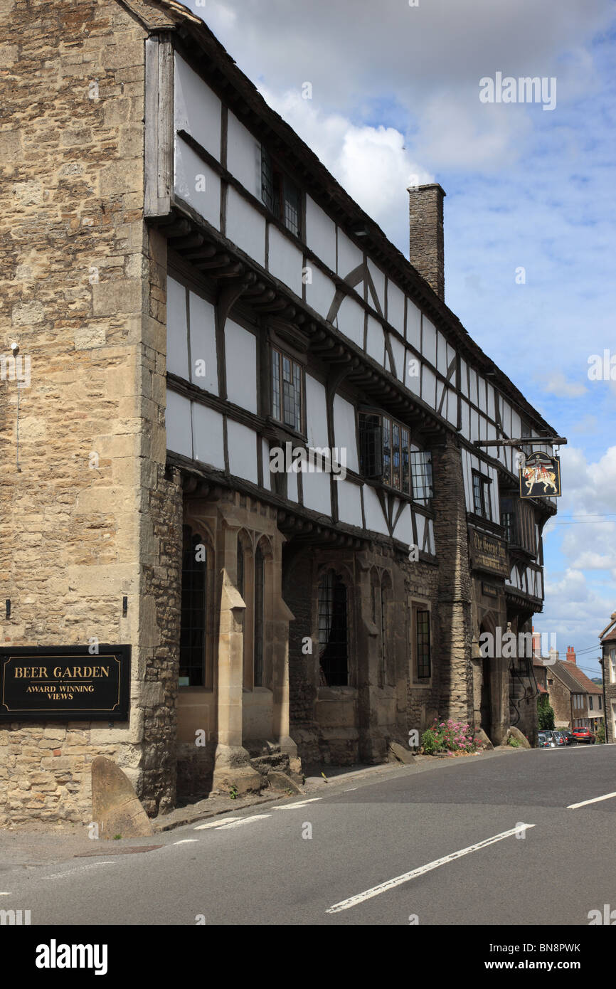 The George Inn, Norton St Philip, Somerset, Angleterre, Royaume-Uni Banque D'Images