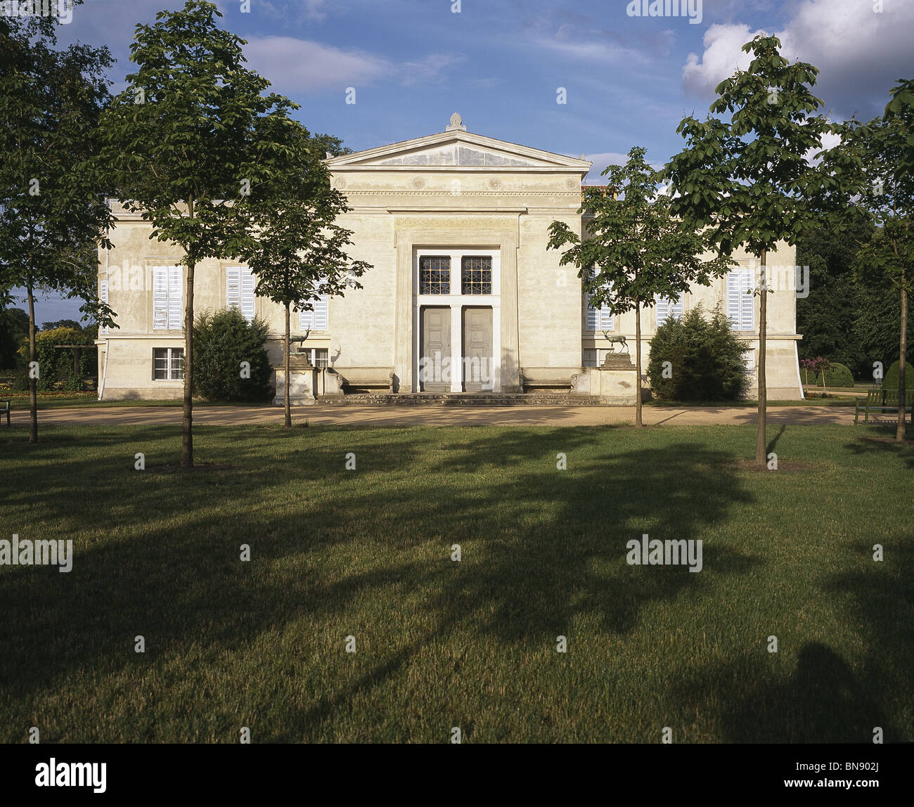 Charlottenhof, parc de Sans Souci, Potsdam, Allemagne. Banque D'Images