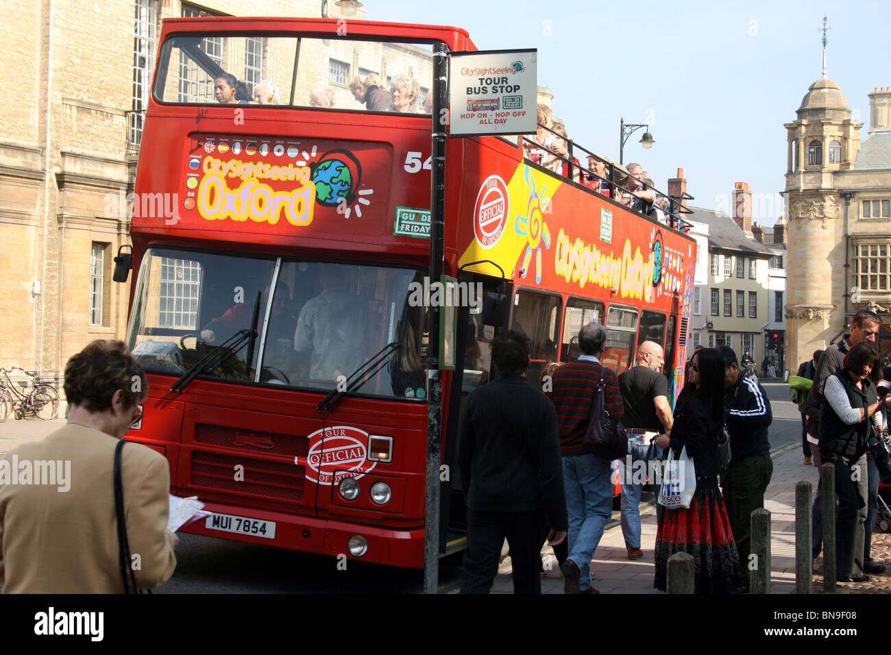 City Sightseeing Oxford Banque D'Images