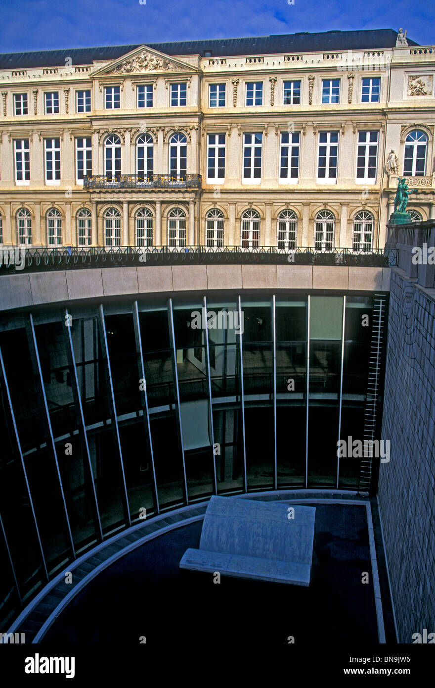 Palais de Charles de Lorraine, Musée d'Art Moderne, de la Place du Musée, ville de Bruxelles, Bruxelles, Bruxelles-Capitale, Belgique, Europe Banque D'Images