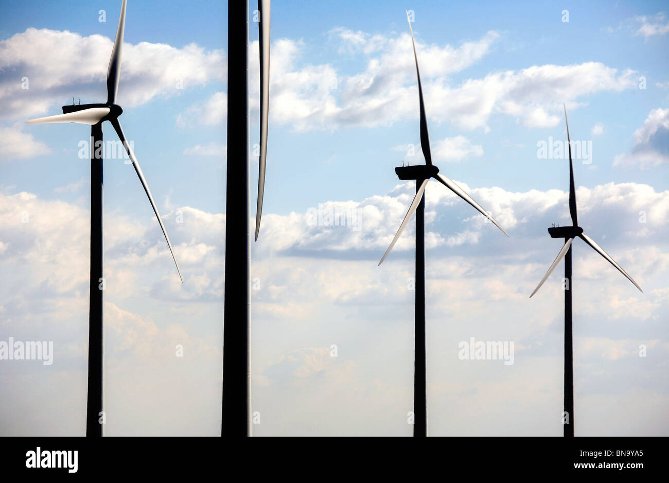 Les tours éoliennes à Serra do Açor Banque D'Images