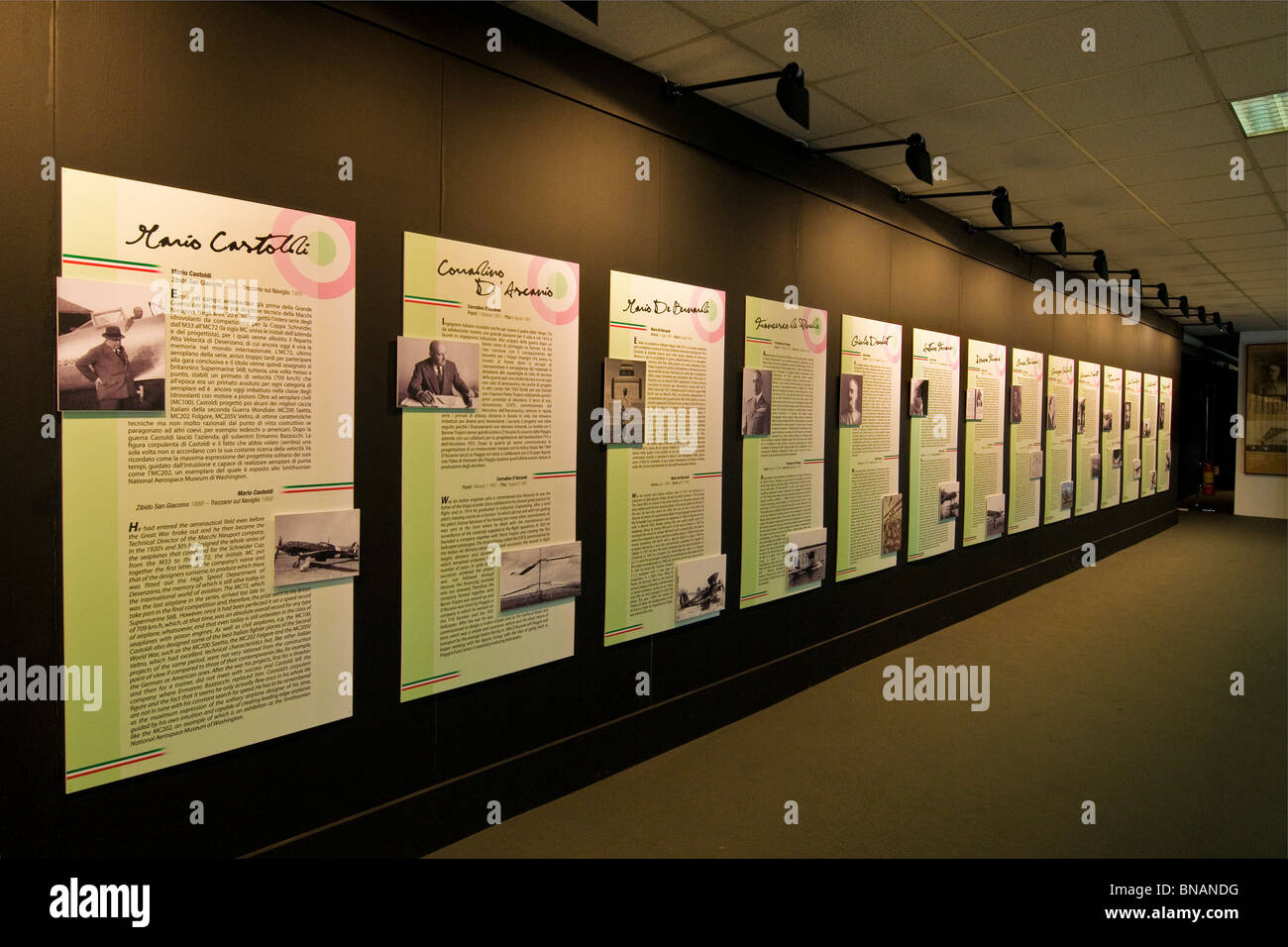 Les aviateurs italiens, Volandia Memorial Museum, voler l'aéroport de Malpensa, Italie Banque D'Images