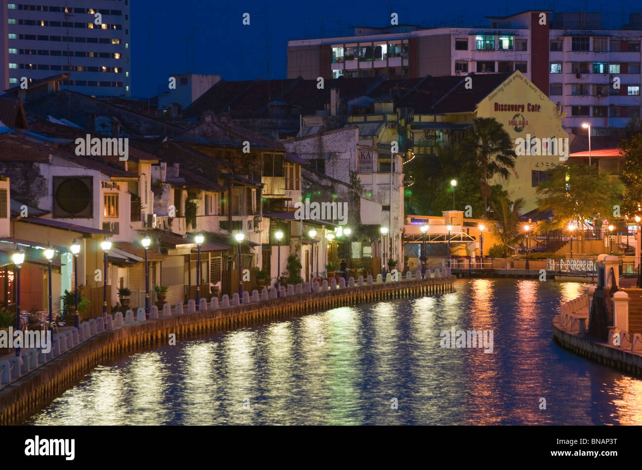 Rivière Malacca Melaka en Malaisie Banque D'Images