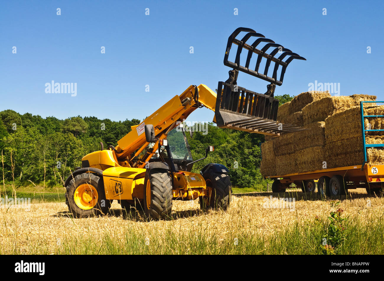 JCB 531-70 Agri télescopique agricole - France. Banque D'Images