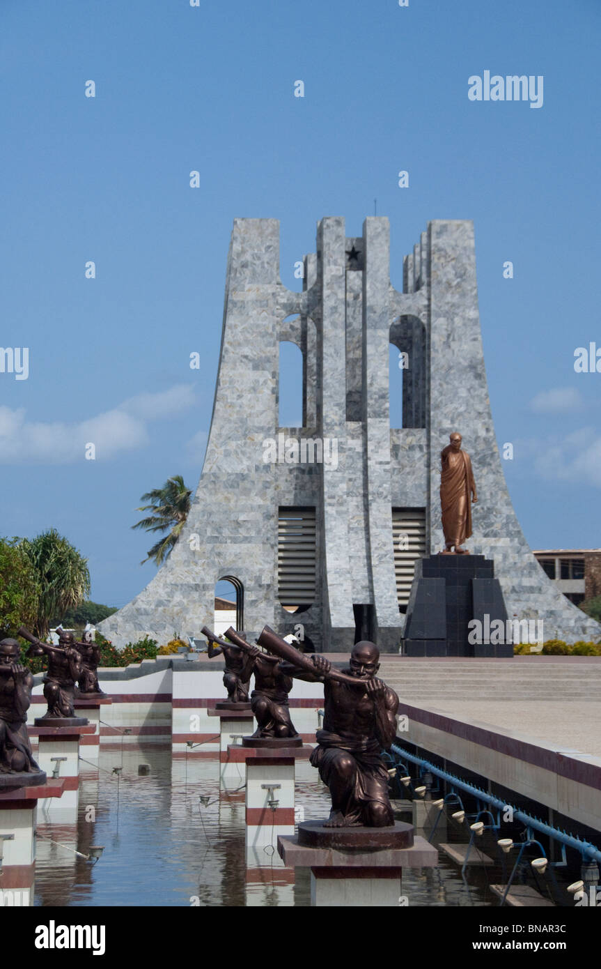 L'Afrique, Ghana, Accra. Mausolée Nkrumah, dernière demeure de Kwame Nkrumah, premier président du Ghana. Banque D'Images