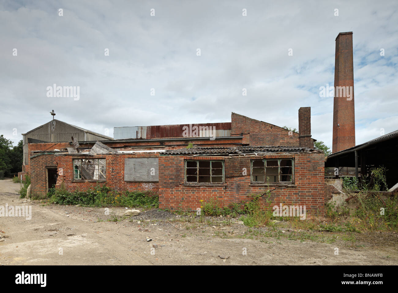 Ancienne usine de briques. Banque D'Images