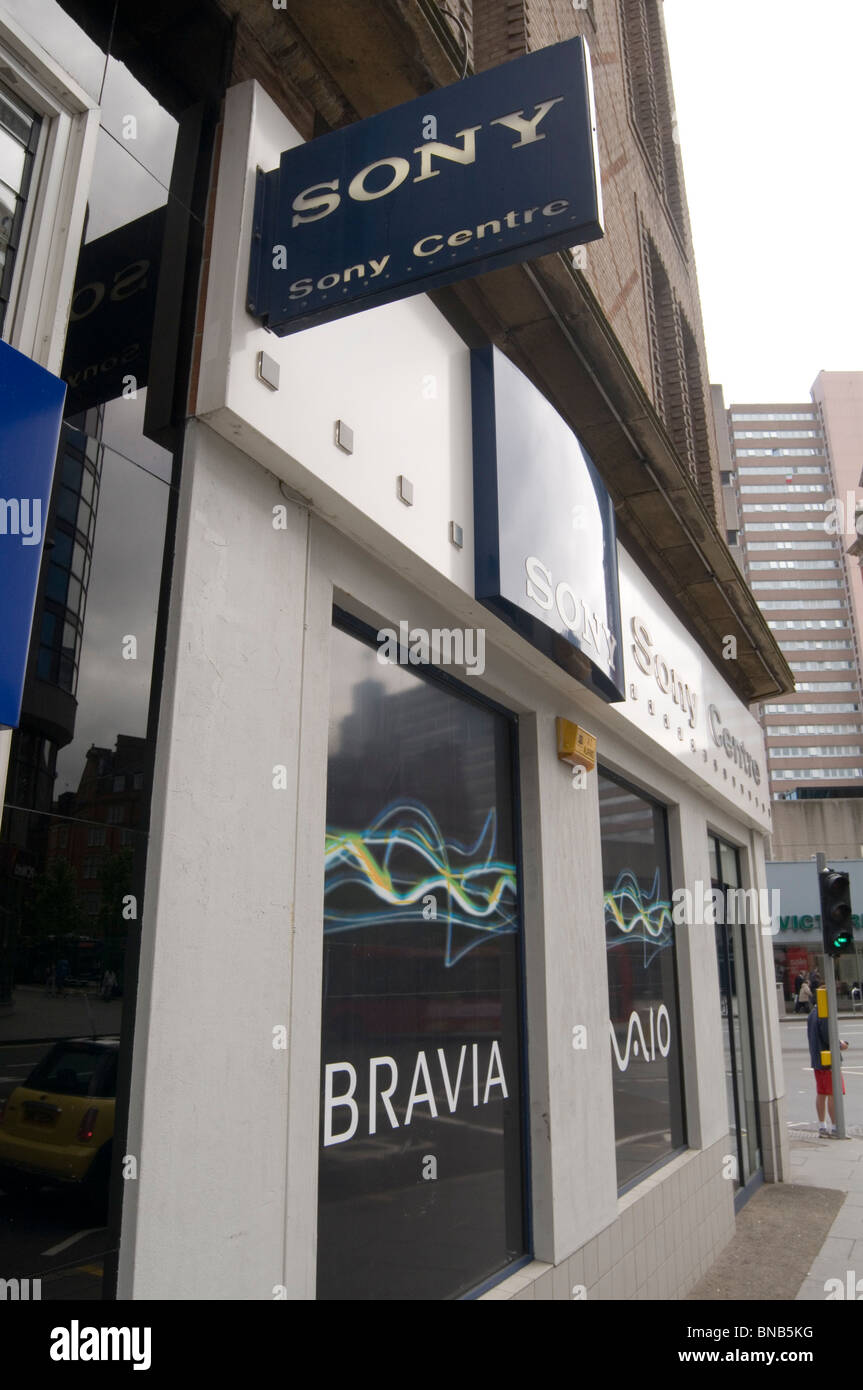 Centre Sony uk Retail outlet shop boutiques détaillant électrique électronique Banque D'Images