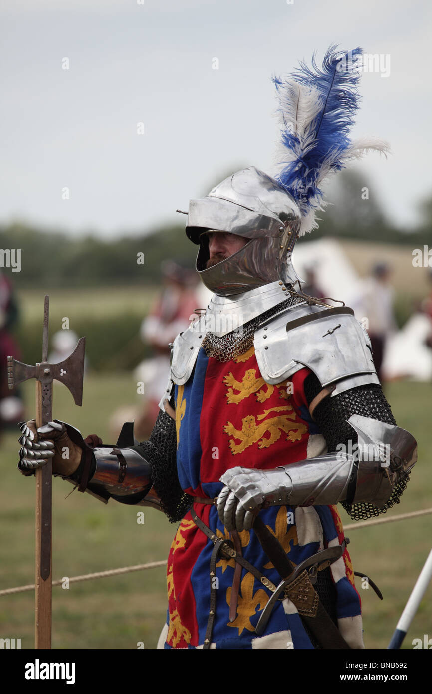 Bataille de Tewkesbury Re-enactment, 2010 Banque D'Images