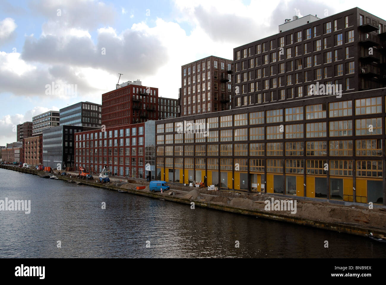 L'architecture d'Amsterdam Pays-Bas oostelijke eilanden quartier est la construction bureaux appartements Banque D'Images