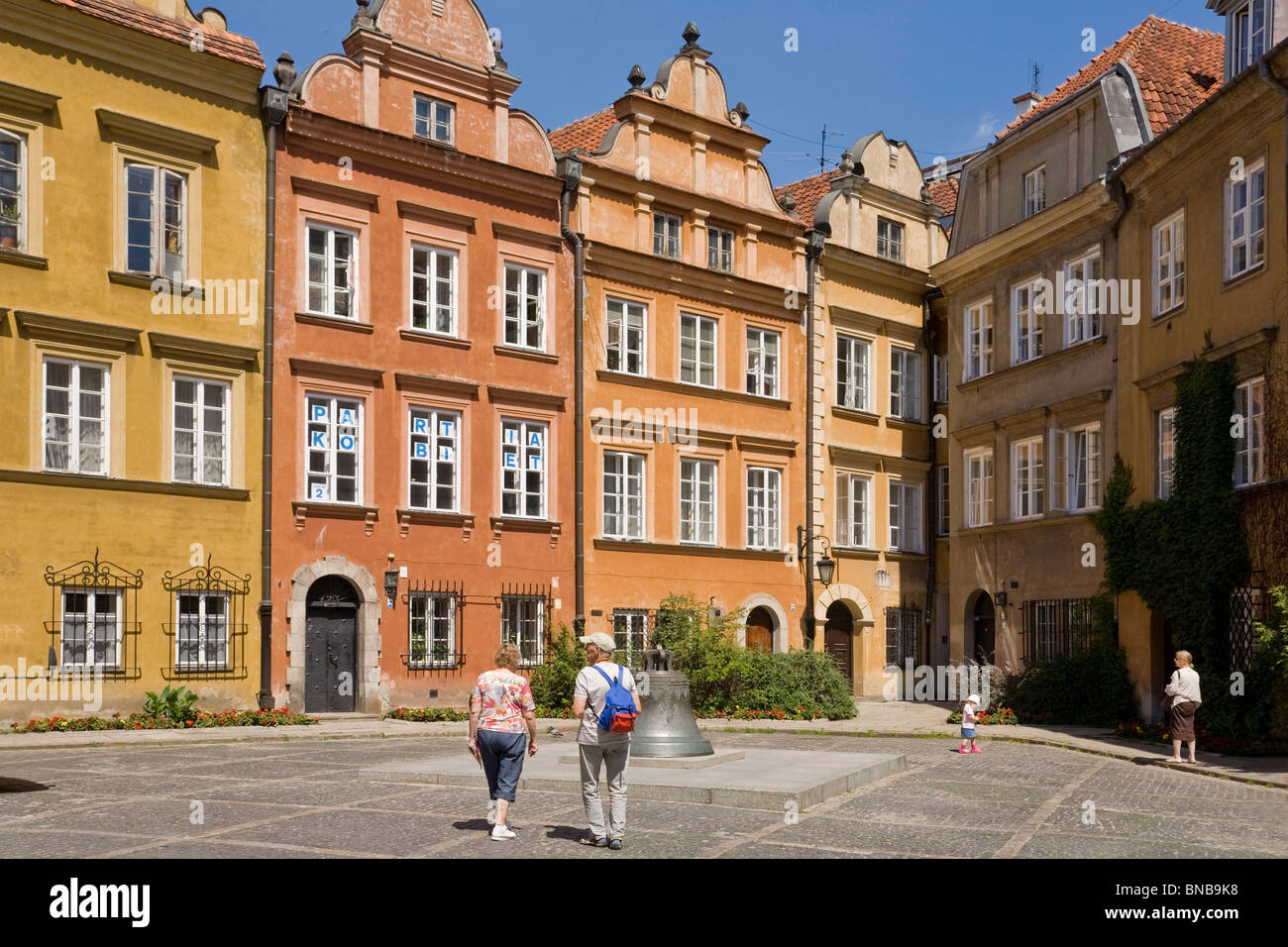 Vieille ville de Varsovie, Pologne Banque D'Images