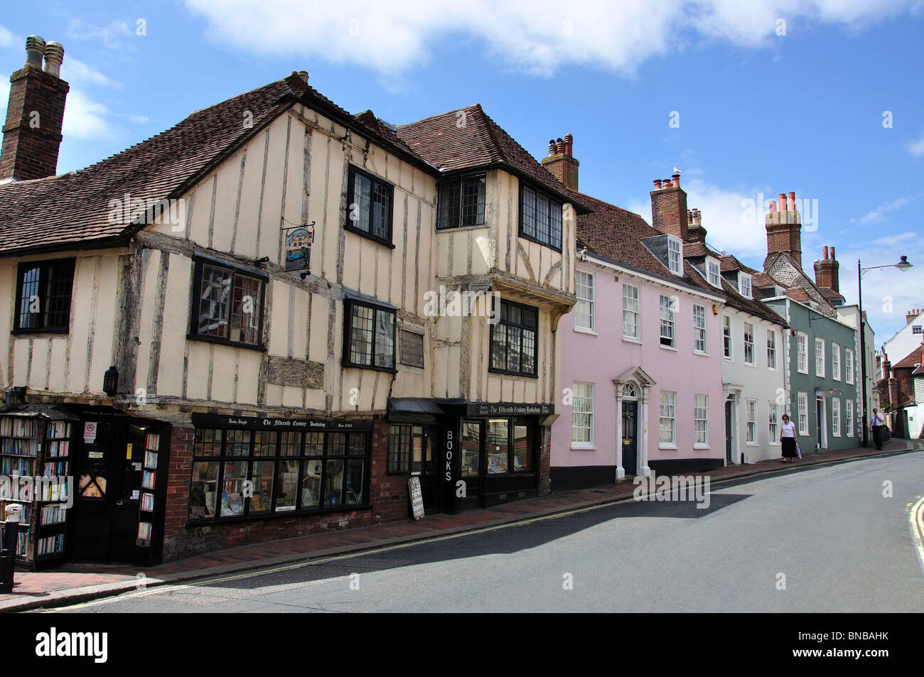 Xve siècle, librairie, High Street, Lewes, East Sussex, Angleterre, Royaume-Uni Banque D'Images