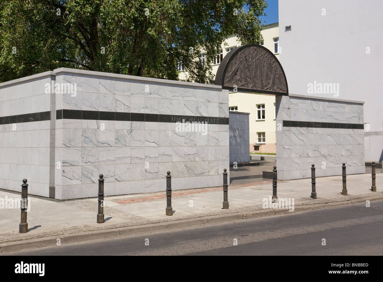 Umschlagplatz ghetto Varsovie Pologne memorial Banque D'Images