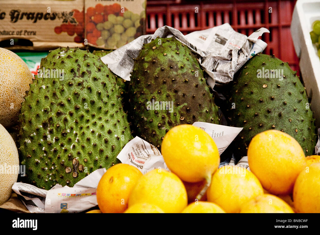 Le marché des fruits et légumes en Colombie Banque D'Images