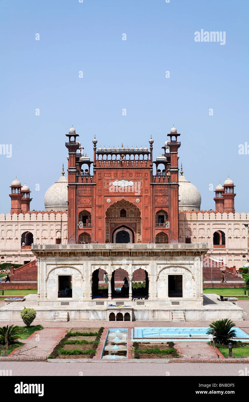 Mosquée Badshahi, Lahore, Punjab, Pakistan Banque D'Images