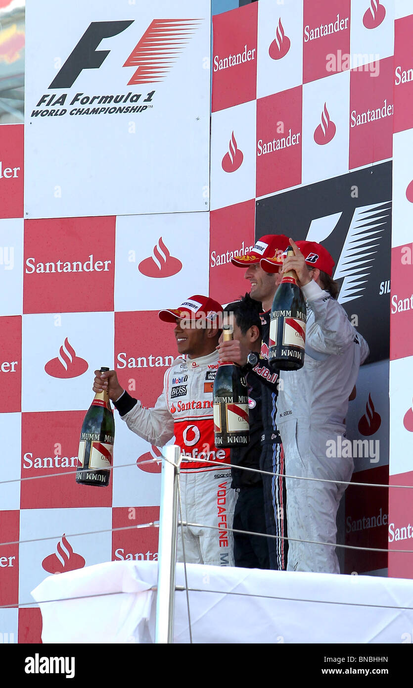 Le podium lewis hamilton Banque de photographies et d’images à haute ...