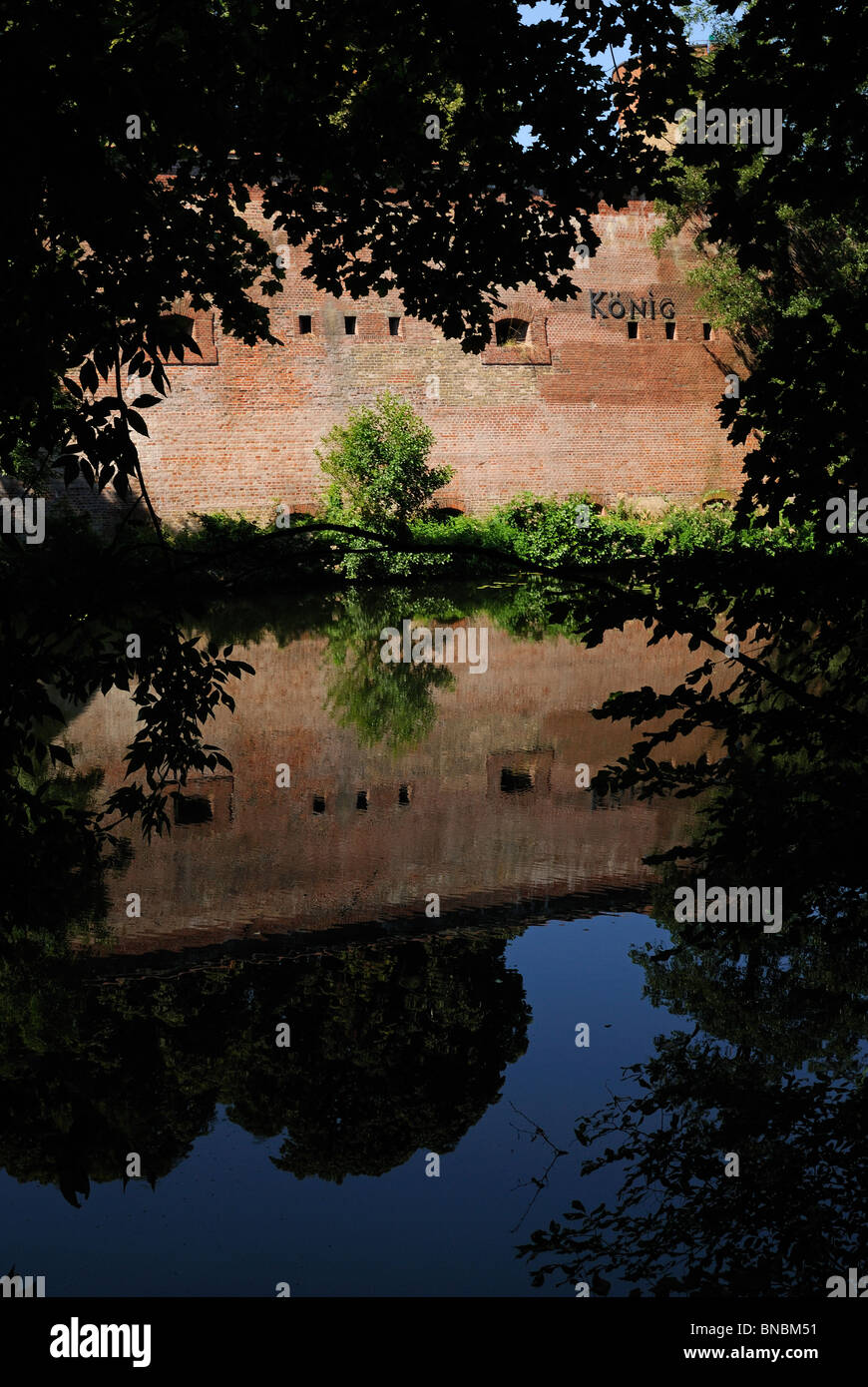 Citadelle de Spandau, Bastion Koenig et Moat, forteresse Renaissance, Spandau, Berlin, Germany, Europe Banque D'Images